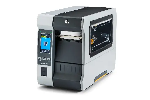 [ZT61043-T0P0100Z] TT Printer ZT610; 4", 300 dpi, UK/AU/JP/EU Cords, Serial, USB, Gigabit Ethernet, Bluetooth 4.1, USB Host, Tear, Color Touch, ZPL