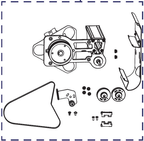 [P1083320-084] Bộ cuộn nhãn cho máy in ZT610/ZT610R, P/N: P1083320-084, hiệu Zebra