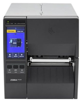 TT Printer ZT231; 4", 300 dpi, Thermal Transfer, Tear, UK/AU/JP/EU Cords, USB, Serial, Ethernet, BTLE, USB Host, EZPL