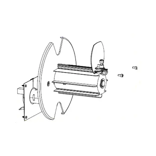[P1058930-059] Kit, Media Rewind Spindle with Motor and PCB, ZT420, ZT421