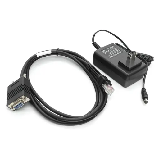 [CBA-R07-S07PAR] Cáp RS232 kèm nguồn 12V cho máy Zebra LI3678 DS3678 6.5FT(2M)